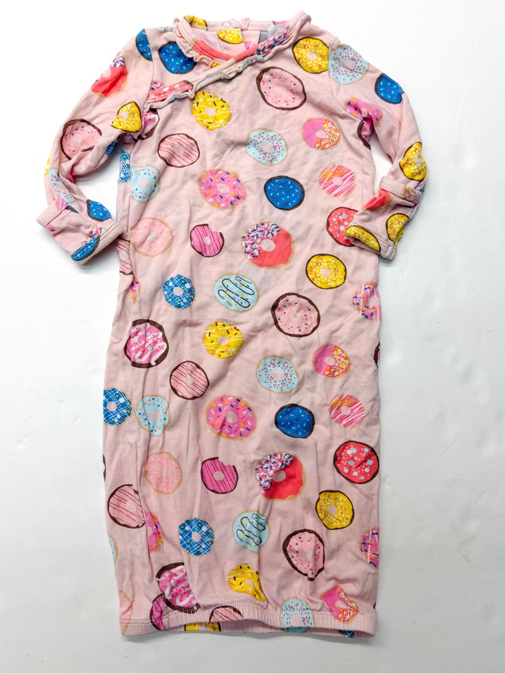 Angel Dear Pink Donut Print Sleep Sack Gown Multicolor Sprinkles